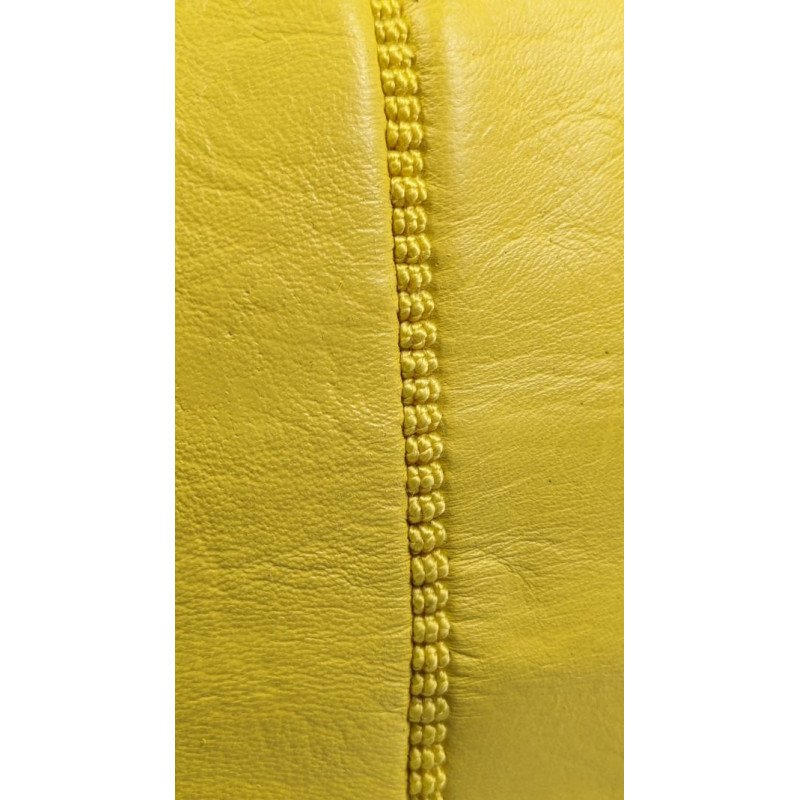 Sittpuff - Marockansk Läderpuff Gul 