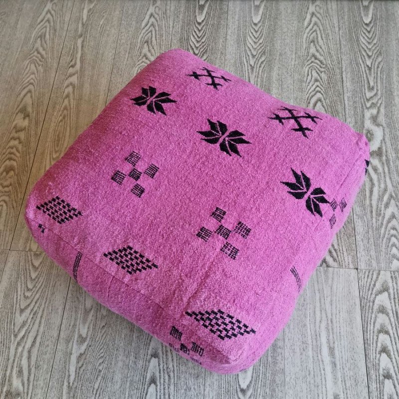 Sittpuff - Marockansk Azilal Rosa Sittpuff - Marockansk Azilal Rosa