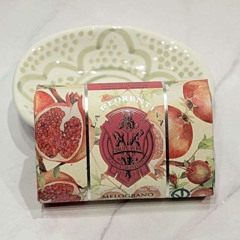 Toscansk Handgjord Tvål -Granatäpple 200g