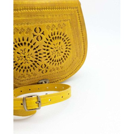 Skinnväska Kamel -Gul