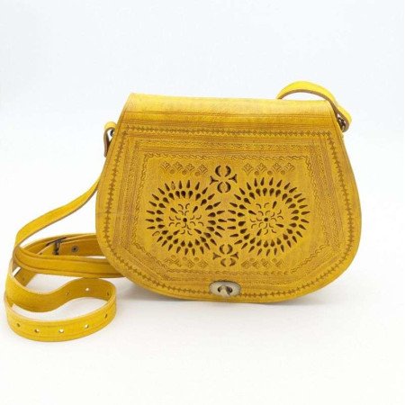 Skinnväska Kamel -Gul