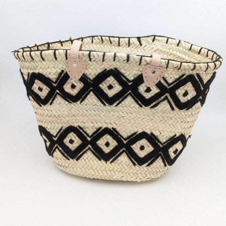 Strandväska -Svart brodyr Strandväska -Svart brodyr